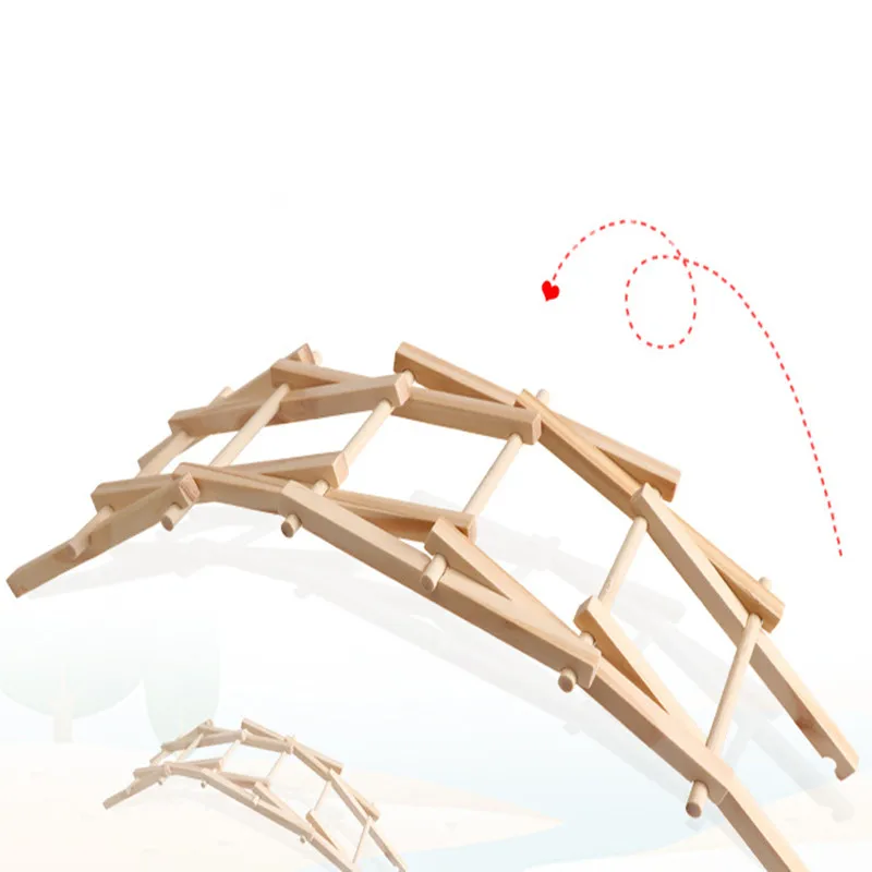 

Children's Fun Educational Toys Diy Beiley Bridge Technology Invention Mechanics Superposition Principle Science Experiment