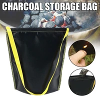 firproof bag charcoal disposal bag high heat resistant easy to use for outdoor lightweigt portable charcoal container bag