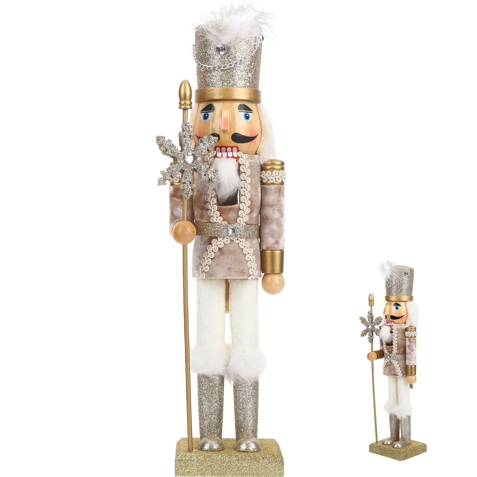 

Nutcracker Christmas Nutcrackers Wood Soldier Wooden Decor Puppet Figures Ornament Figurine Traditional Desktop Ornaments