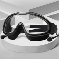 swimming goggles waterproof anti fog hd professional large frame swimming glasses men women adult diving swimming equipment