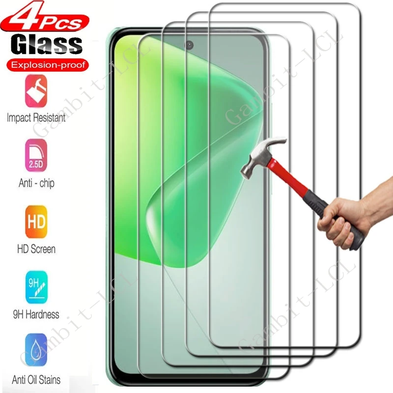 4 шт. для Infinix GT 20 Pro Hot 50 4G 5G 50i Note 40 40X Smart 8 Plus 9 10 30 Play 30i Защитная пленка из закаленного