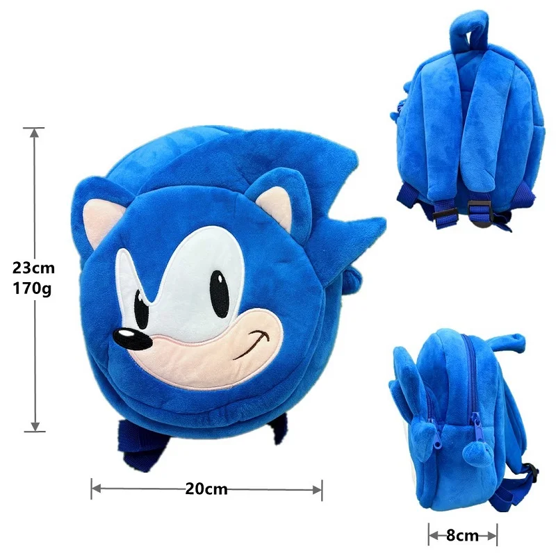 Новинка Kawaii Лидер продаж Ежик звуковой рюкзак Sonic es плюшевая игрушка школьная