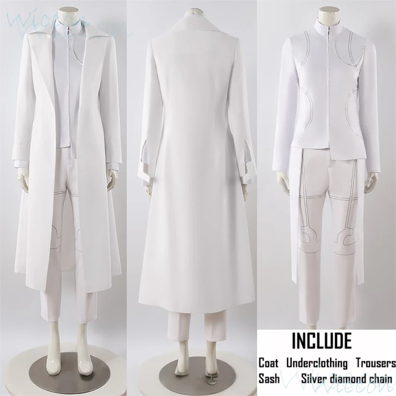 Ivan Anime Alien Stage R 6 Round Косплей Костюм Опора Черный Парик Белый Женский Мужской