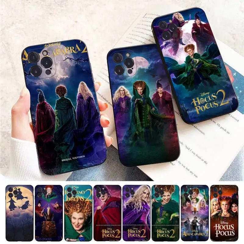 

Disney Hocus Pocus 2 Phone Case For iPhone 8 7 6 6S Plus X SE 2020 XR XS 14 11 12 13 Mini Pro Max Mobile Case