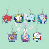 kpop bangtan boys baby jelly candy cartoon acrylic keychain doll pendant exquisite backpack jewelry gift suga jk fan collectio