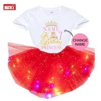 girls birthday princess shirt crown carriage t shirt girls toddlers baby party tutu outfits light dresstshirt dress custom name