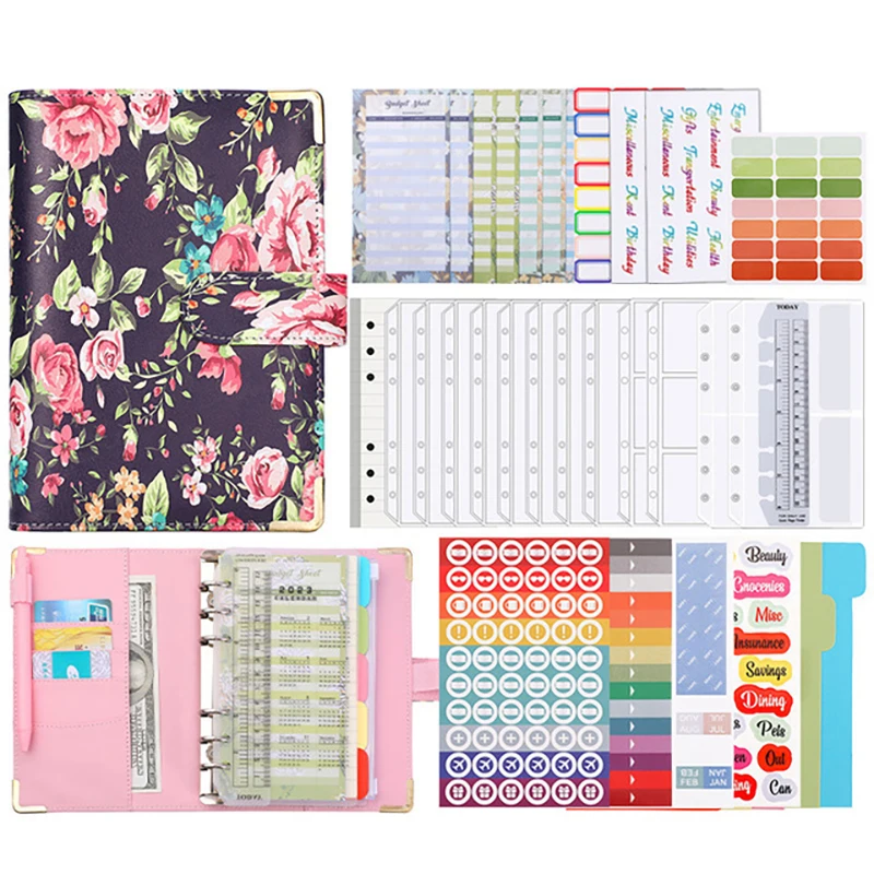 

New Colorful Budget Planner Binder Notebook EnvelopesCash Envelopes For Budgeting Money Organizer For Budget Binde and Set