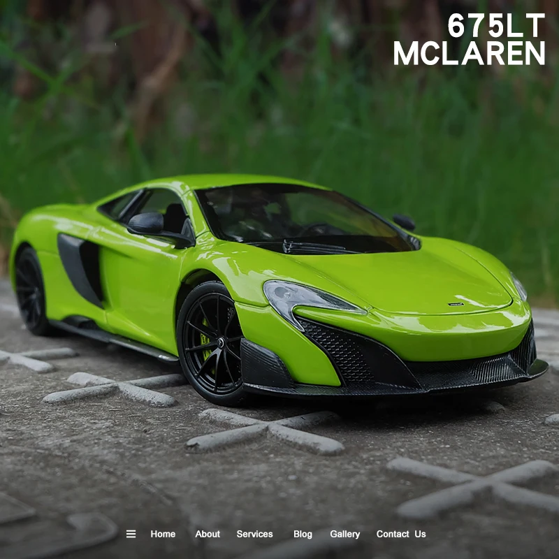 

WELLY 1:24 McLaren 675LT Supercar Alloy Car Diecasts & Toy Vehicles Car Model Miniature Scale Model Car Toy For Children
