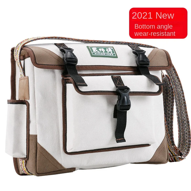 Thickened Electrician Pouch Kit Multi-Functional Canvas Large Maintenance Wear-Resistant Tool Bag
