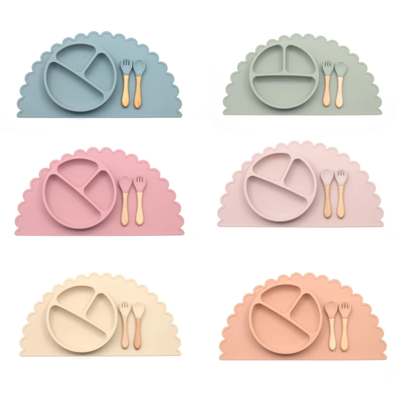 

5 шт., Детские Силиконовые столовые приборы