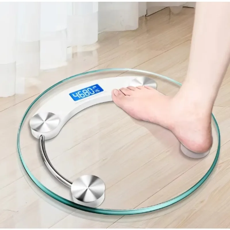 Цифровые весы высокой четкости для ванной комнаты круглые - точное отслеживание
