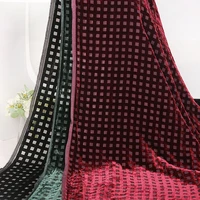 1 4m1m ripstop print hollow burnt velvet fabric brocade burnout velour fabric designer fabric for dress diy sewing clothing