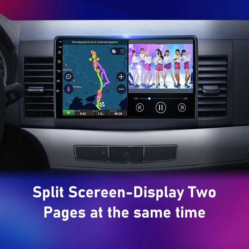 srnubi android 10 car radio for mitsubishi lancer 10 cy 2007 2017 multimedia video player 2din navigation gps carplay stereo dvd free global shipping