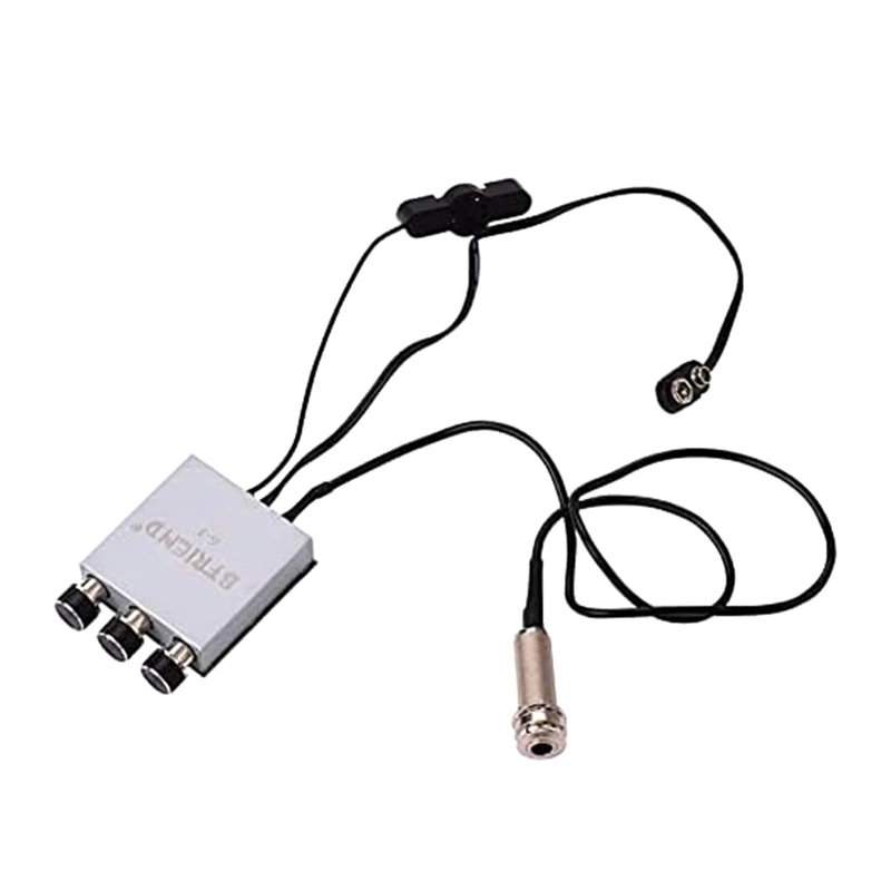 BFRIEND Гитарный Предусилитель звукосниматель Серебряный гитарный тюнер Железный