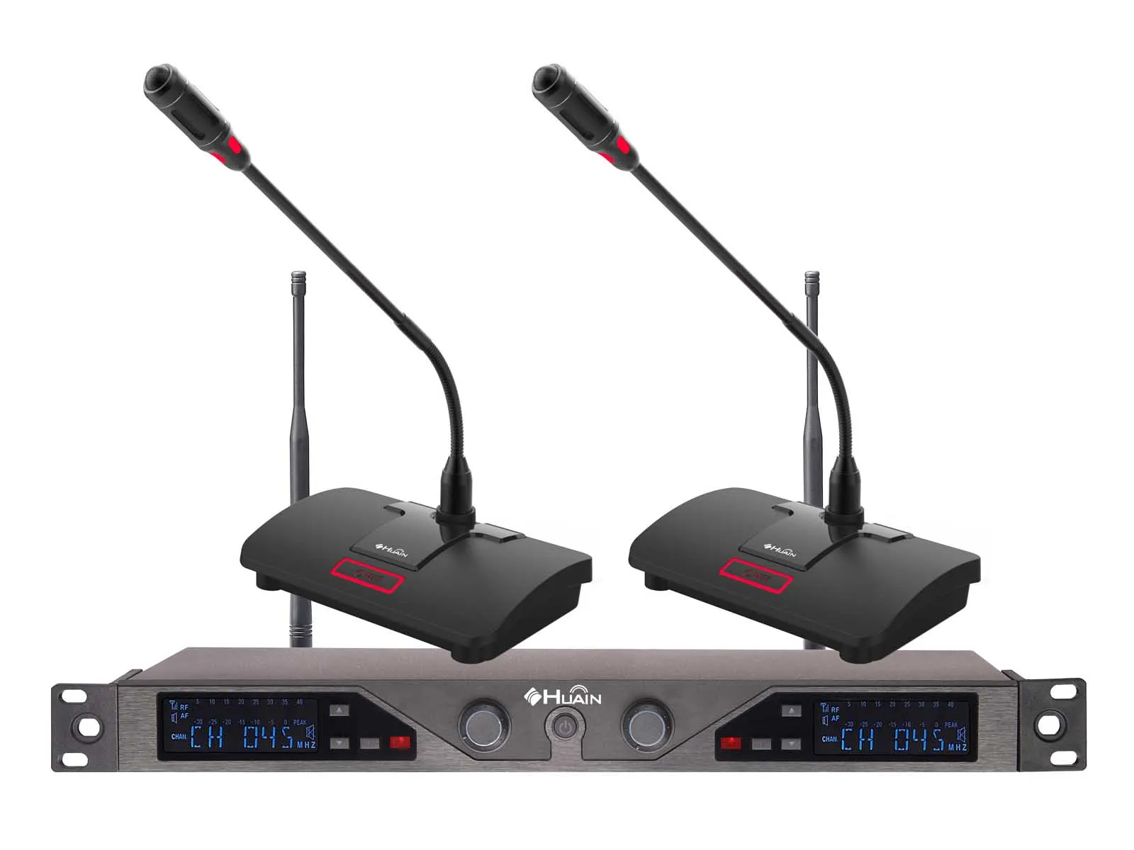 Профессиональные портативные микрофоны 2-канальная беспроводная