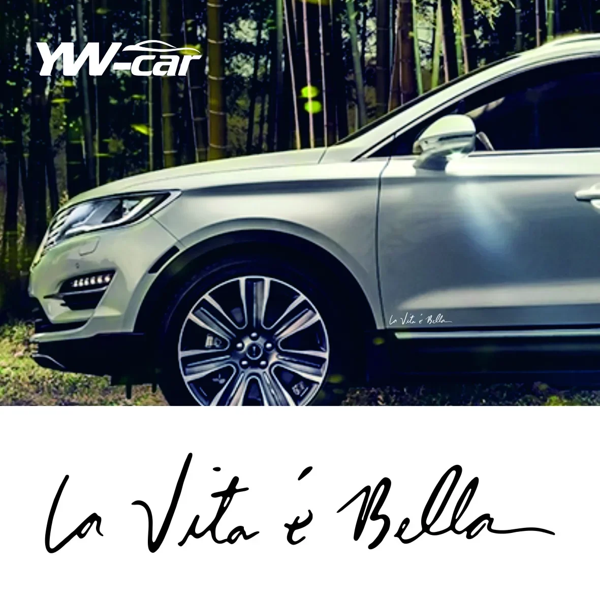 18*4 см итальянская Цитата la vita e bella автомобильная наклейка водонепроницаемые