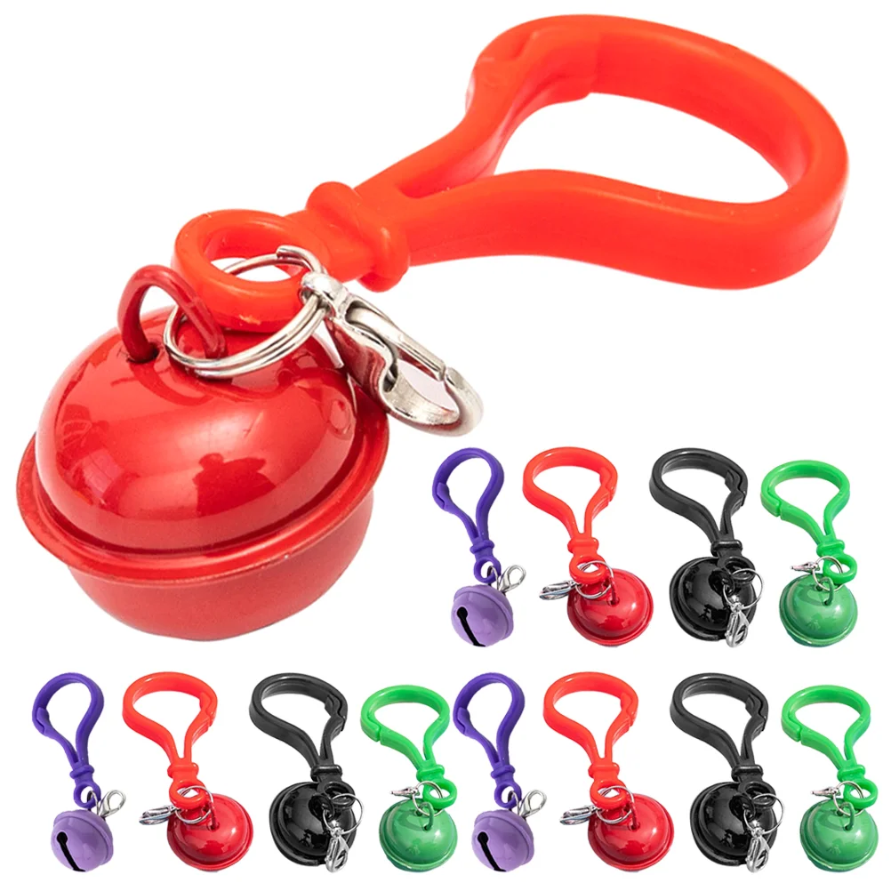

20 Pcs Key Fob Bell Keychain Decorative Chains Plastic Bags Men Keyring Hanging Charms Keyholder Man