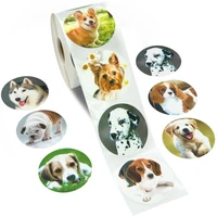 50 500pcs lovely dog stickers sealing labels reward sticker for school teacher cute animals kids stationery sticker gift decor