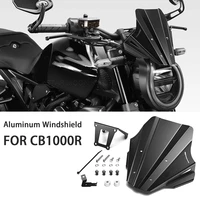 motorcycle accessories windscreen aluminum windshield wind shield deflector fit for honda cb1000r cb 1000 r 2021 2022