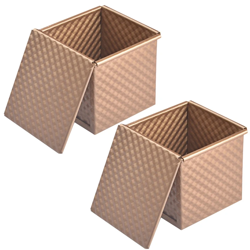 

2X для хлеба, жестяная для выпечки, антипригарная коробка для тостов из углеродистой стали, форма для выпекания хлеба, тостов с крышкой, для т...