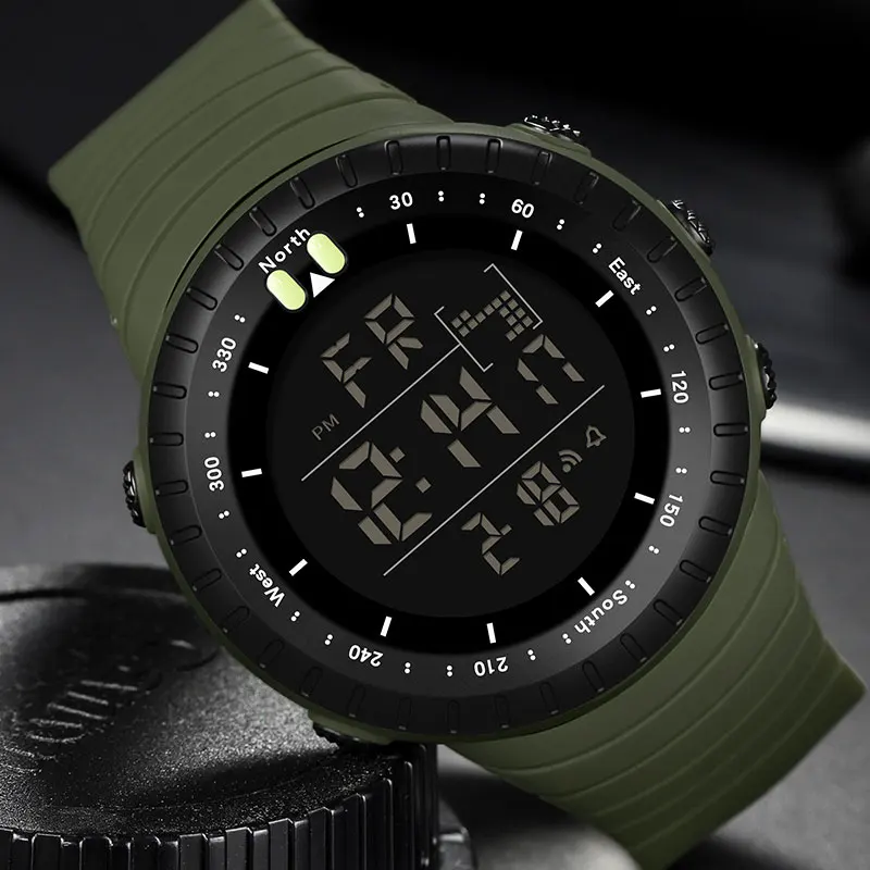 SANDA marca orologio digitale da uomo orologi sportivi orologio da polso da uomo elettronico a LED per uomo orologio da polso impermeabile ore all'aperto