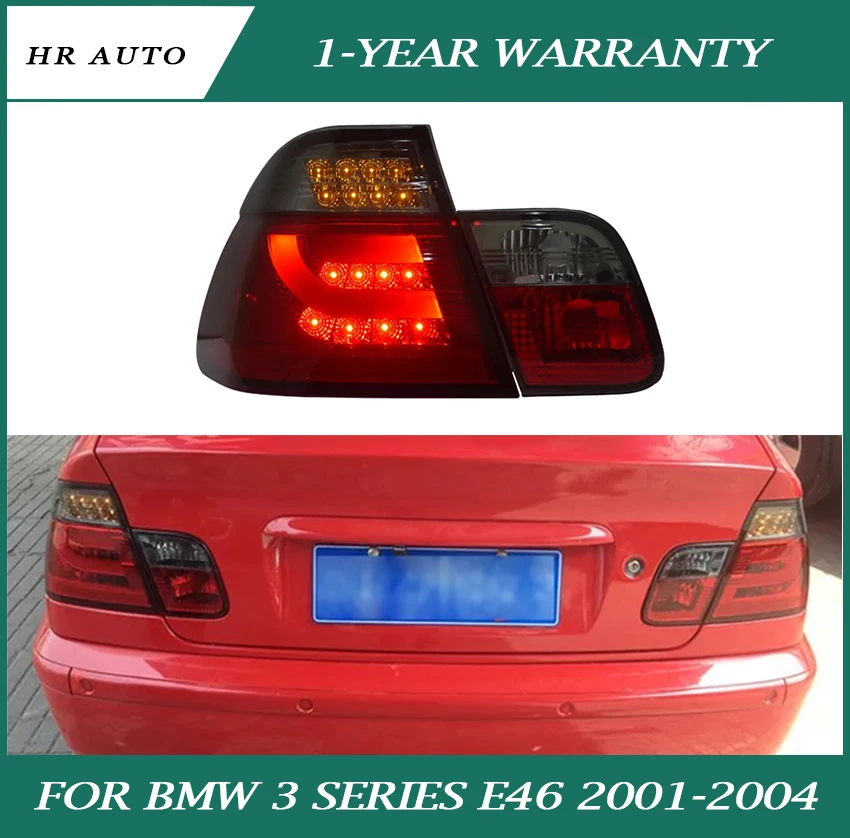 

4-дверный задний фонарь для BMW 3 серии E46 2001-2004, светодиодный задний фонарь в сборе, стоп-сигналы, ходовые огни, детали для внешнего декора