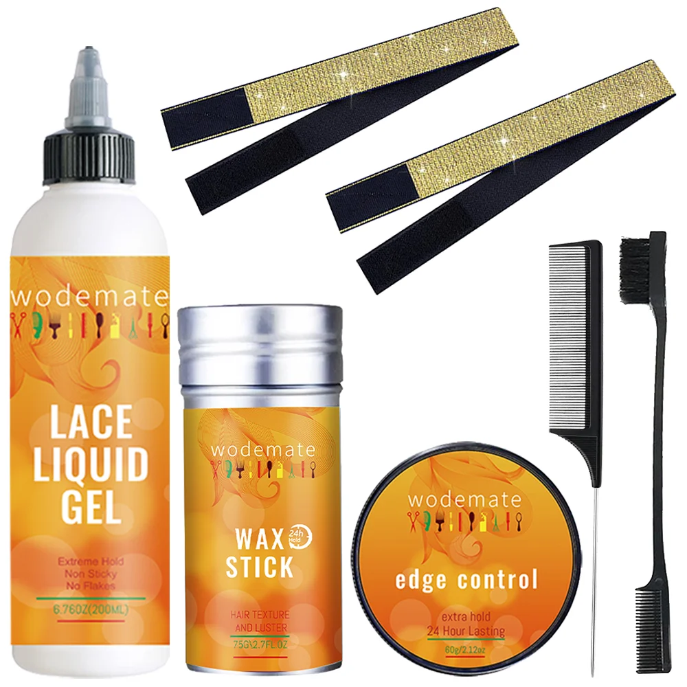 Colla Per Parrucca Liquida Colla Per Gel Di Pizzo Glueless Wax Stick Edge Control Tenuta Temporanea Parrucca Trasparente Adesivo Invisibile Finitura D