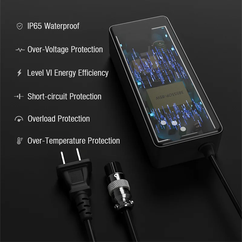 Зарядное устройство 54 6 в 2 А STIO порт M16 для электровелосипеда 48 В