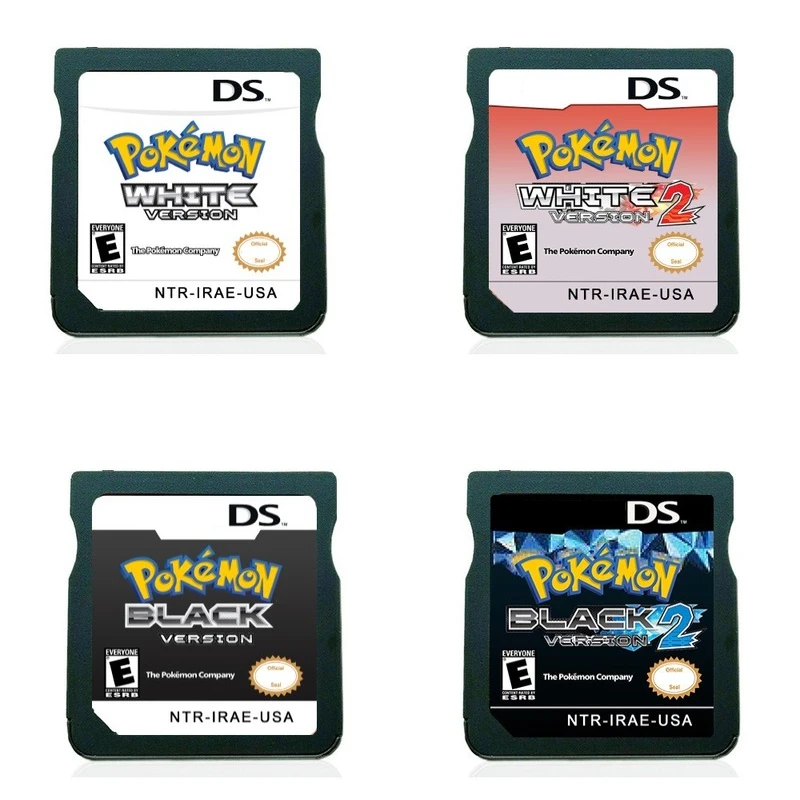 

DS Games Memory Card Pokémon Series Video Game Console for Pokemon White, White2, Black, Black2 US Version （R4）