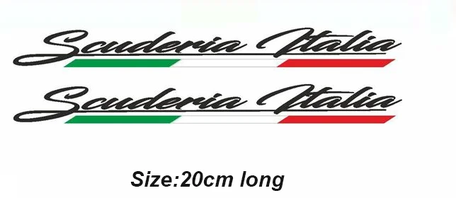 

2 шт. Scuderia Italia наклейки на окна автомобиля для Fiat 500 Abarth 595 695 боковая юбка наклейка графические аксессуары