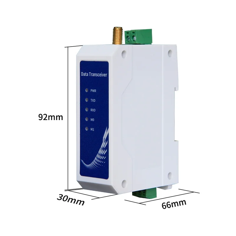 Полудуплексное реле RS485 SX1268 LoRa 30 дБм дальность 10 км Modbus Din-рейка