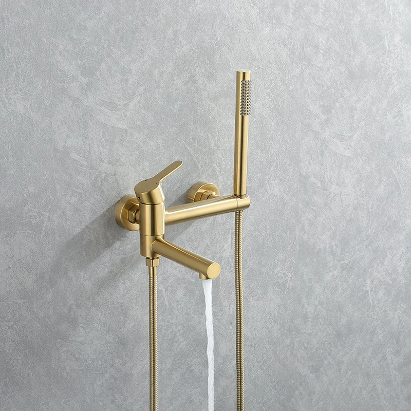 Смесители для ванны смеситель горячей и холодной воды поворотный кран настенное