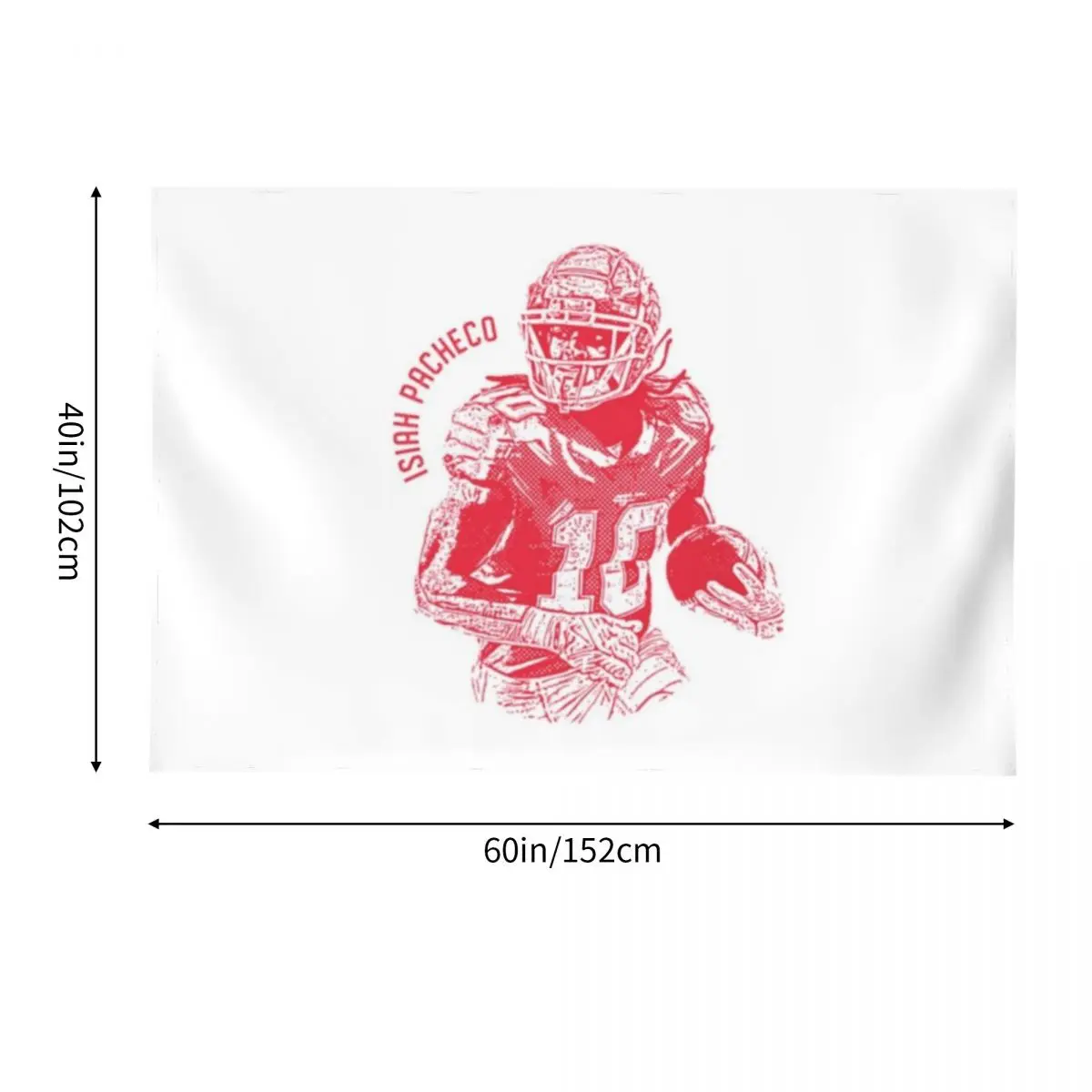 Isiah Pacheco Гобелен Настенный Для Домашнего Украшения