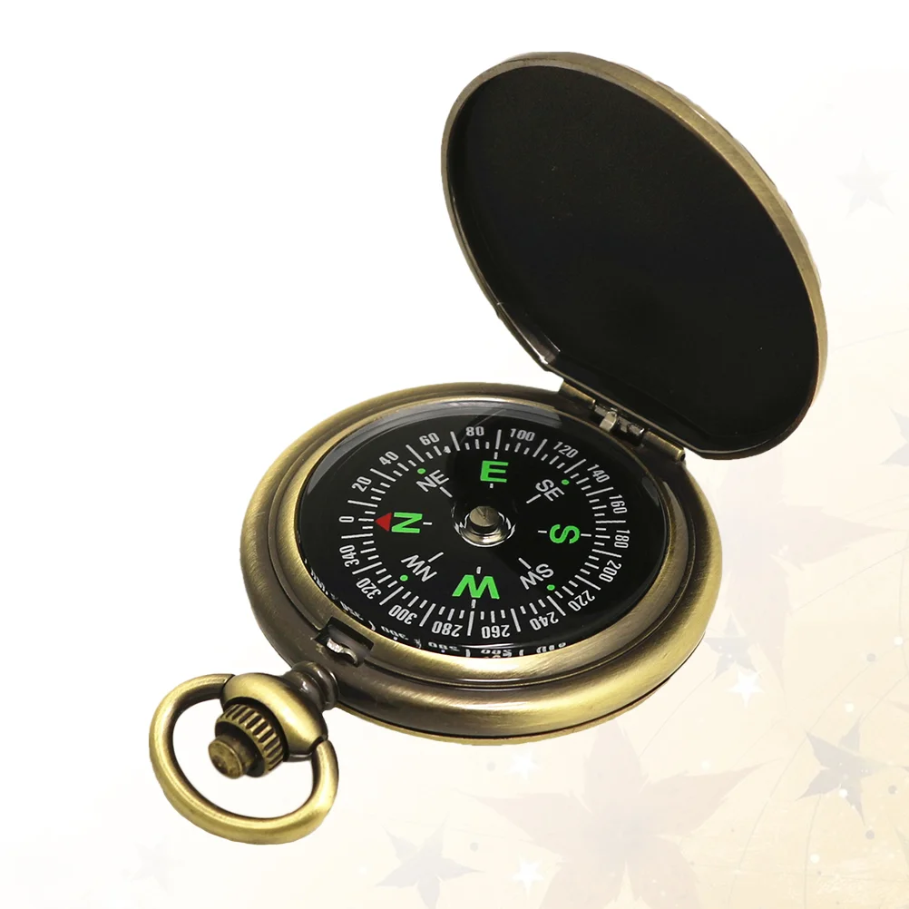 

1pc Pocket Watch Compass Functional Retro Vintage Fasionable Creative Classic Compass for Friends Colleagues