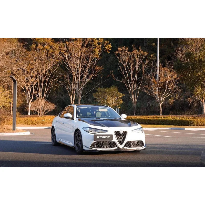 Фото Новейший комплект кузова высокого качества для Alfa Romeo Giulia 17-24, обновленный стиль робота, автозапчасти, боковая юбка, капот, задний диффузор, автомобиль Pa №2