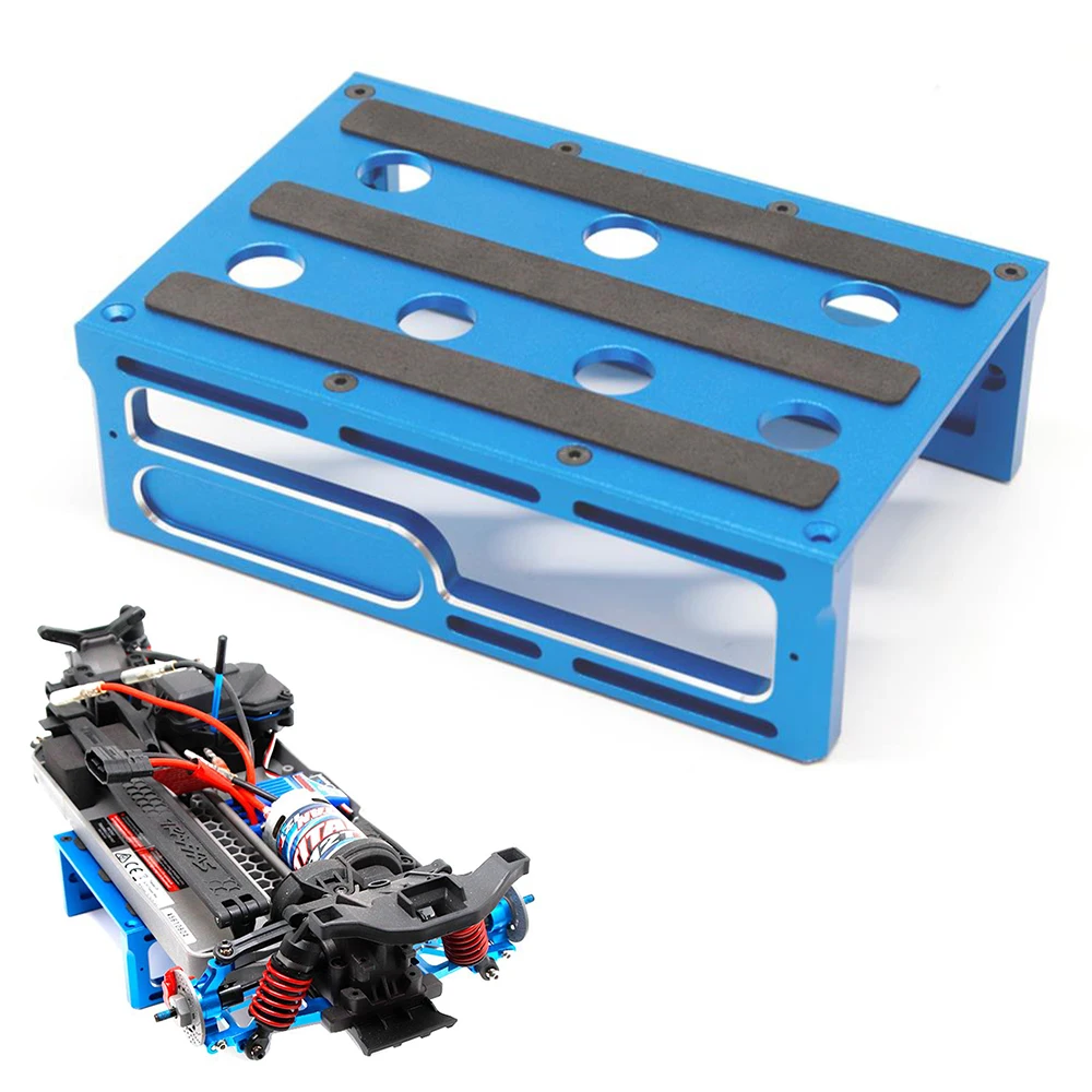 

1set Metal Repair Station Work Stand Assembly Platform for 1/8 1/10 RC Car TRAXXAS AXIAL HSP KYOSHO TAMIYA ARRMA Universal