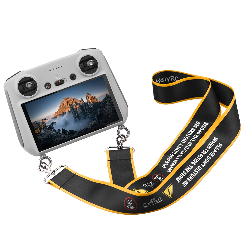 

Widen Lanyard Strap with Metal Hook for Mini 3 Pro RC Remote Control High Quality Hanging Neck Free Hands Cloth Ribbon
