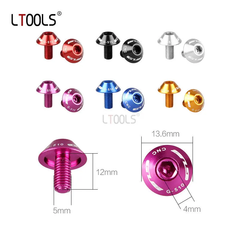 

Bicycle Screws Aluminum Alloy Kettle Holder Screws Ultra Light and Convenient Colored Screws Bicycle Installation Accessories