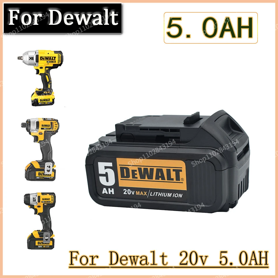 Dewalt 3.0AH 4.0AH 5.0AH 6.0AH 18V 20v power tool battery for Dewalt DCB180 DCB181 DCB182 DCB201 DCB200 MAX power 18650 battery