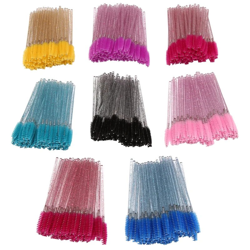 

400Pcs Disposable Eyelash Brush Mascara Wands Spoolies For Eye Lashes Extension Eyebrow And Makeup Brushes