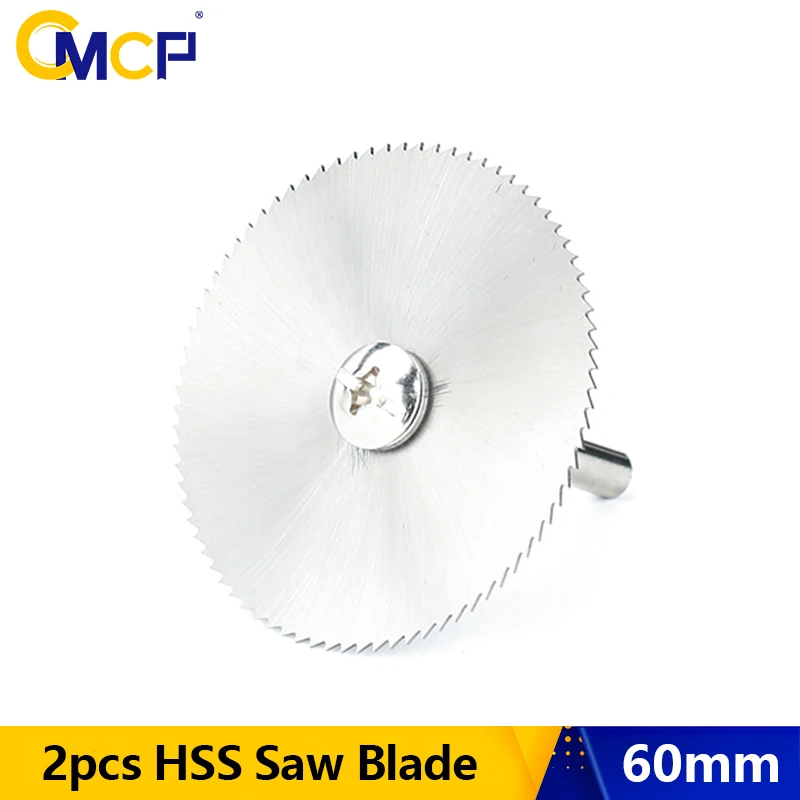 

CMCP Mini Circular Saw Blade 60mm with 6mm Mandrel HSS Cutting Disc Rotary Tool Accessories For Wood Plastic And Aluminum