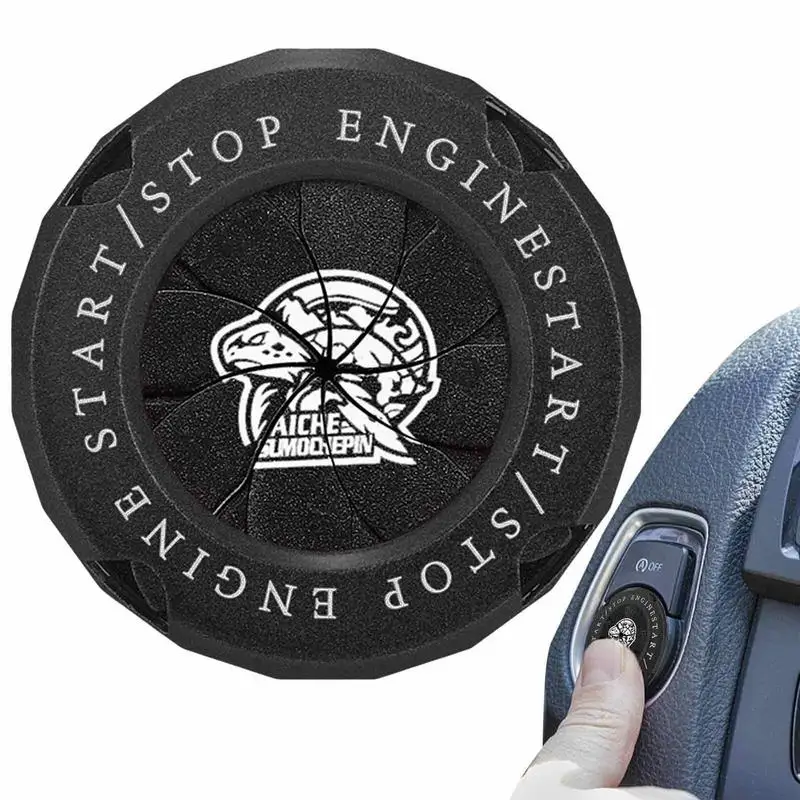 

Start Engine Button Cover Universal Alloy Button Switch Cover Decorative Car Rotating Start Button Cover Protective Engine