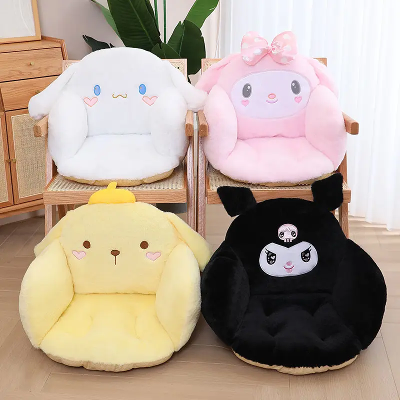 

Sanrio Cute Cinnamoroll Cushion Small Sofa Plush Office Chair Cushion Seat Cushion Student Dormitory Plush Hellokitty toys