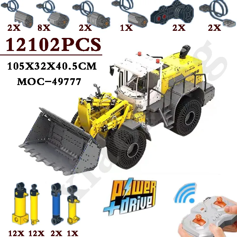 

NEW Moc-49777 Liebherrs L586 Super Large RC Forklift Engineering Vehicle Building Blocks Bricks Kit Kids Toys Birthday Gifts