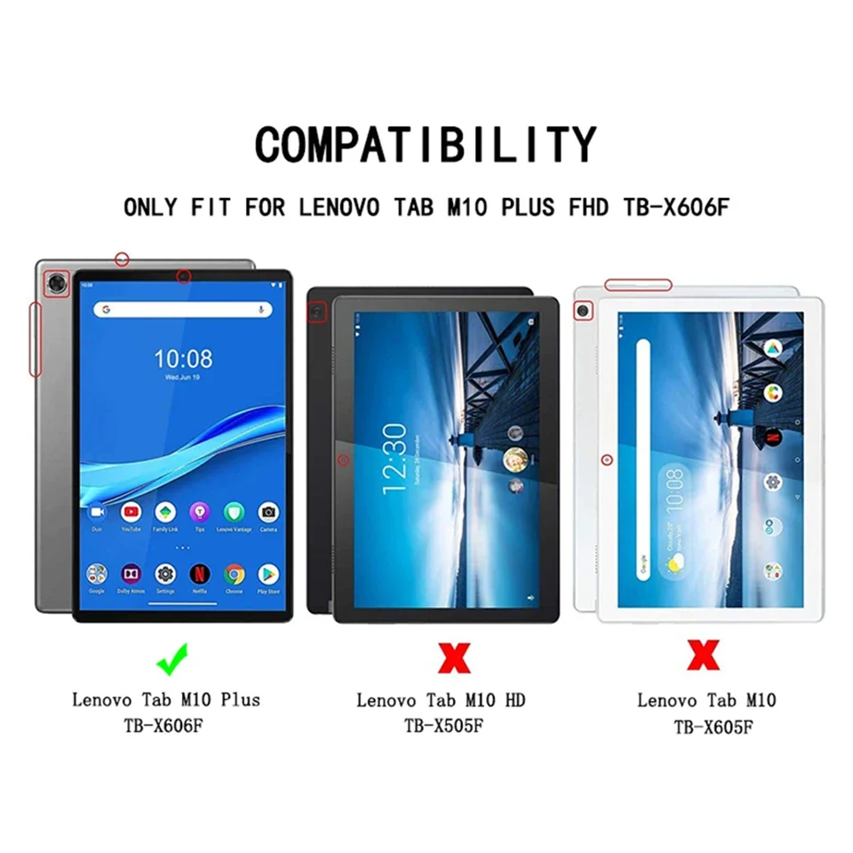 Детский чехол MingShore для Lenovo Tab M10 FHD Plus 10 3 дюйма TB-X606X прочный планшета с