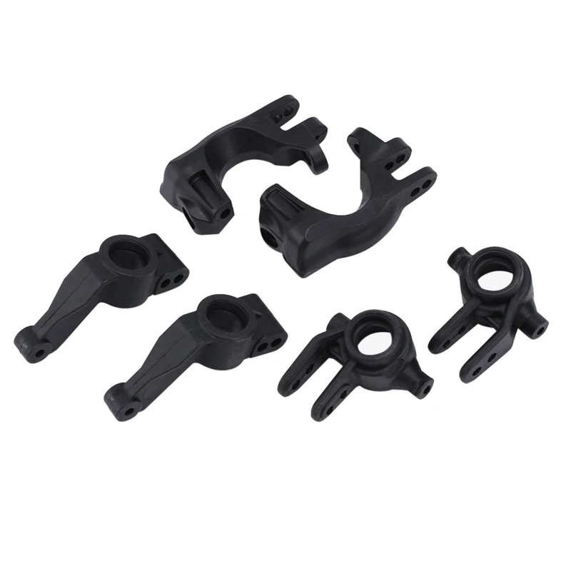 6Pcs Front Steering Block Caster Block Rear Stub Axle For Traxxas Slash 4X4 VXL Remo Hobby 9EMO 1/10 RC Car Spare Parts