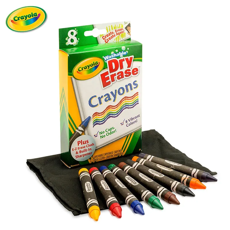 

Crayola Dry-Erase Crayons Art Tools 8 Count Washable Crayons Perfect for Classroom Art Activities