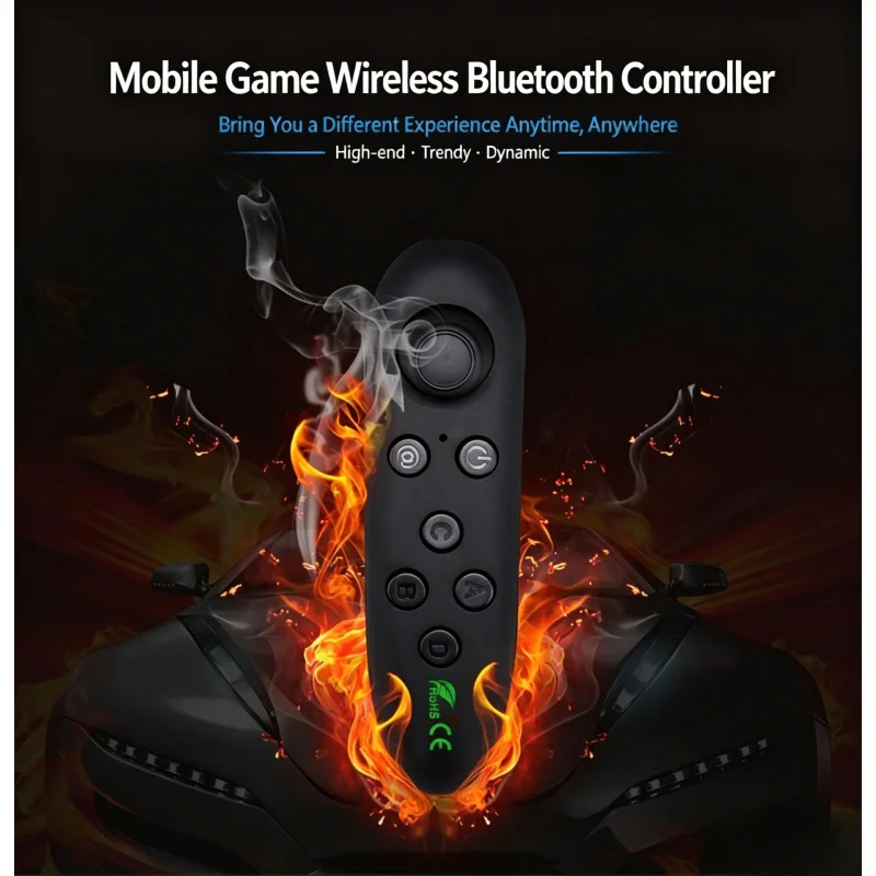 Фото Беспроводной Bluetooth VR-контроллер для мобильных игр, пульт дистанционного управления, беспроводная мышь, контроллер для селфи, геймпад для Android №1