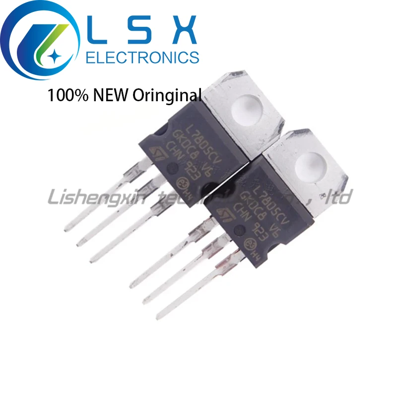 

10PCS/LOT L7805CV TO220 7805 TO-220 L7805 LM7805 Transistor Three Terminal Voltage Regulator New Origin ICal