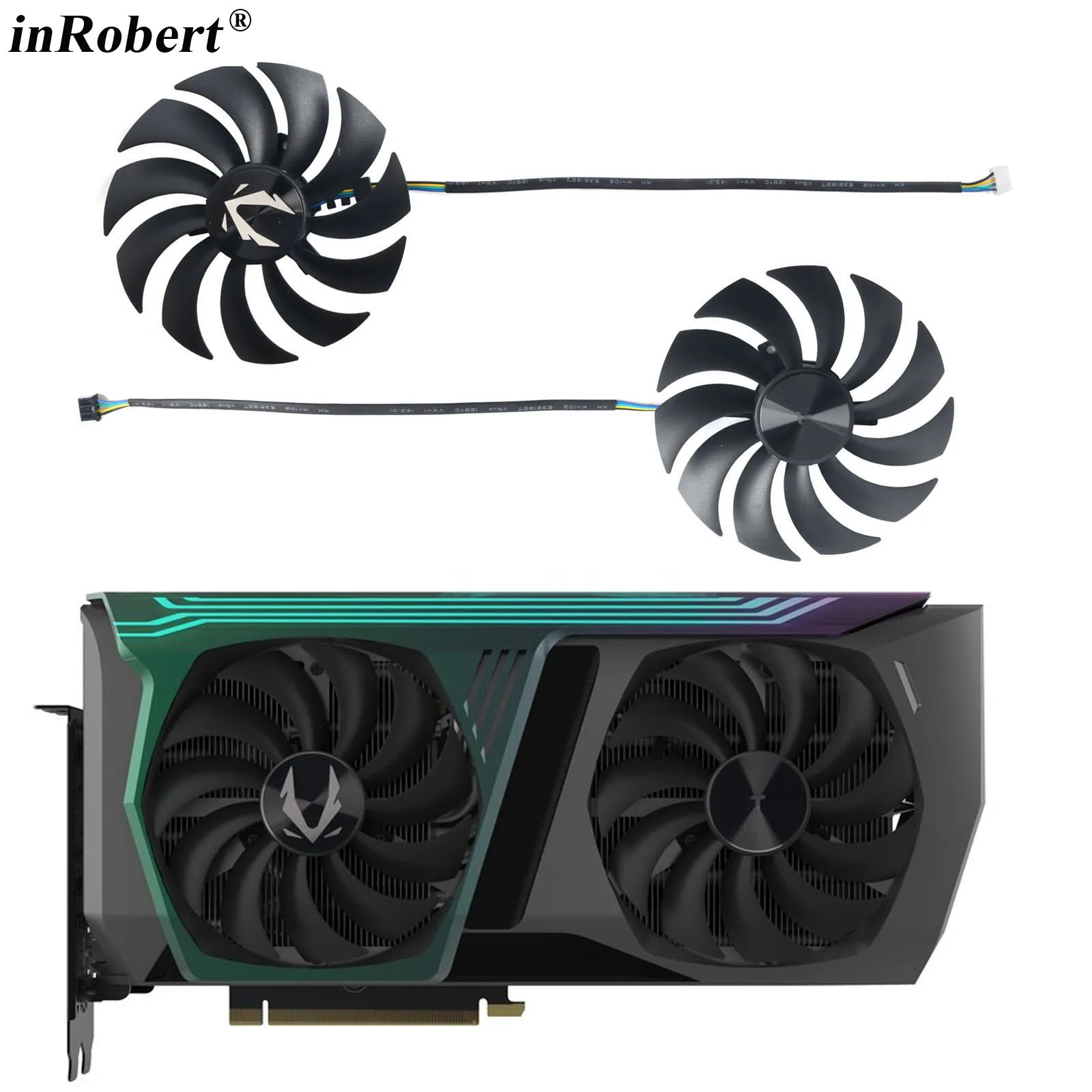 New 100MM GAA8S2U 12V 0.45A RTX3070 GPU Cooling Fan For Zotac Gaming RTX 3070 AMP Holo LHR Graphics Card Fan